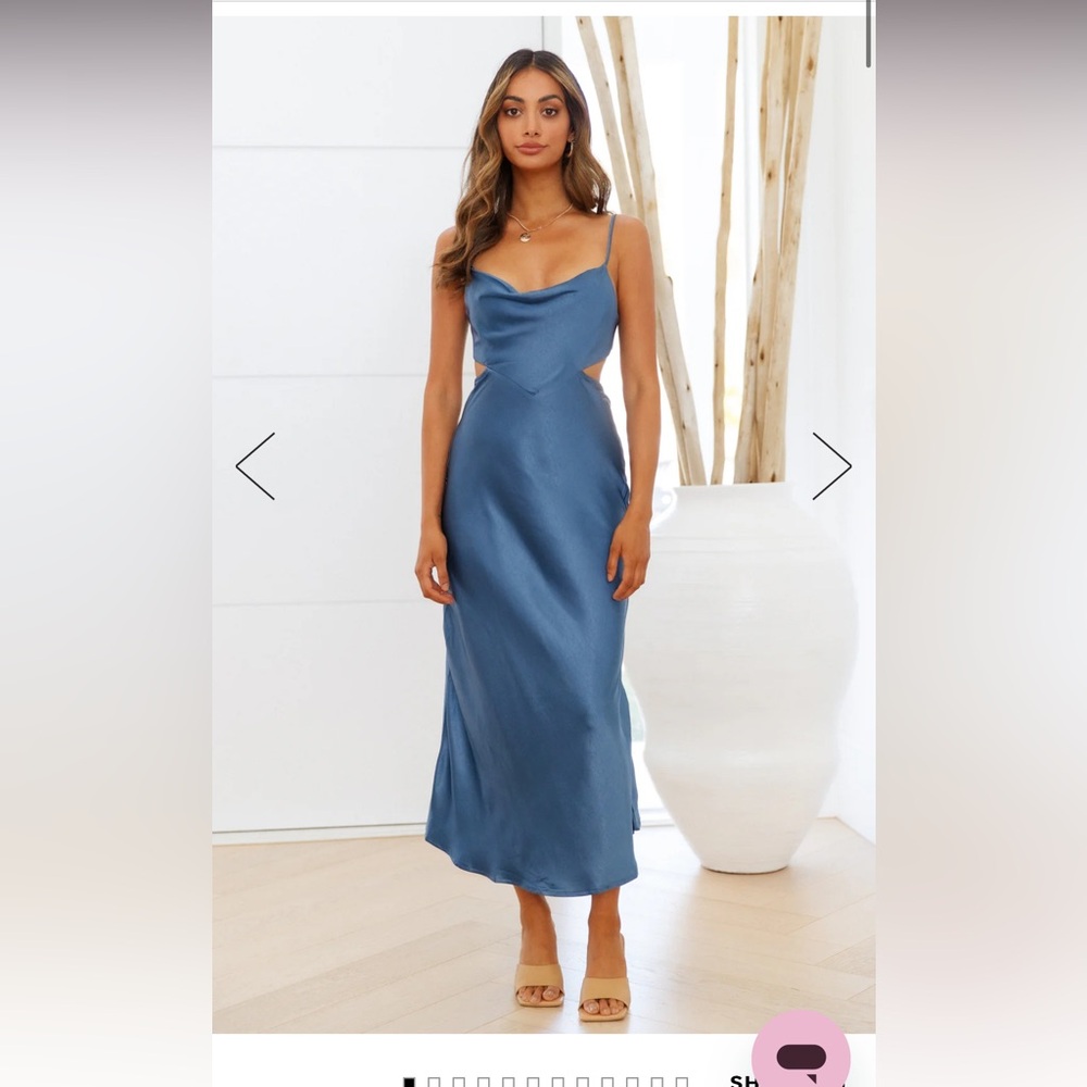 Hello Molly Blue Midi Dress